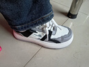 回力女鞋小白鞋2025春秋新款厚底时尚网红百搭鞋子女学生增高运动板鞋 白黑-四季 37 实拍图