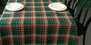 艾薇圣诞桌布长方形餐桌布茶几布书桌布盖布防尘罩140*180丰收绿格 实拍图
