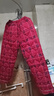 多俏美纯棉夹棉睡衣女加厚保暖加棉袄全棉冬天大码红色家居服本命年套装 TG66046|女套装 XL 实拍图