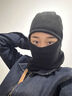 【亏本清货】骑行保暖帽冬季防风面罩摇粒绒全脸一体脖套头套防寒 黑色升级款 实拍图