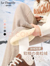 La Chapelle Sport拉夏贝尔宽松工装裤子女夏季速干透气高腰显瘦百搭阔腿休闲裤女装 【加绒】奶茶棕(空白) L /165（推荐115-130斤） 实拍图
