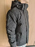 卡宾【重磅鸭绒】卡宾男装老花满印羽绒服冬季夹克休闲面包服加厚外套 煤黑色01 XL /180/52 实拍图