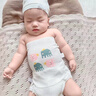 新生婴儿肚围护肚子防着凉夏季薄款初生0一6月宝宝半背一体式肚兜 不卷边不勒腹蓝黄白半背3条装 均码 0-1岁 实拍图