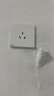 西门子（SIEMENS）86型墙壁电源开关插座面板 皓彩系列米绒白 奶油风哑光款 五孔插座带开关 实拍图