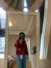森马（Semir）森柔牛仔|牛仔裤女毛边小直筒裤2024冬季抓毛九分裤109724124004 实拍图