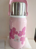 皇家洛克保温杯316不锈钢大容量男女户外露营便携茶杯手提杯子双饮水杯 芭比粉1000ml 实拍图