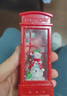 VOXCAE圣诞节礼物装饰品发光小夜灯飘雪烛台风灯桌面摆件圣诞树场景布置 电话亭飘雪风灯【雪人款】 【注水款】彩盒包装 实拍图