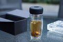 雷德夫（LEIDFOR）G6同心系列 曲线款 双层玻璃杯茶杯 幻影黑 380ml 实拍图