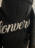 Converse匡威儿童男童连帽羽绒服秋冬新品保暖外套女童短款加厚红色面包服 正黑色 130 /64 【建议身高116-122cm】 实拍图