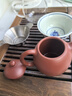 束氏宜兴正宗紫砂壶原矿朱泥手工茶壶泡茶壶功夫茶具朱泥龙蛋壶180ML 实拍图