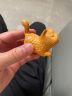 木雕现代童趣可爱简约傲娇招财小猫手把件文玩随身盘玩动物 金檀木招财猫约6公分 实拍图