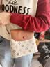 红蜻蜓包包女包潮流单肩斜挎包时尚休闲包送妈妈女友女生老婆生日礼物 棕色/米白 实拍图