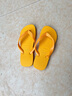 havaianas哈唯纳Top炫彩夹脚人字拖女夏海边平底拖鞋亲子款 新色1740-流行黄色 37-38 巴西码 实拍图