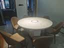 智能岩板餐桌多功能电磁炉轻奢高级餐桌椅现代简约家用可折叠饭桌 1.35米餐桌带岩板转盘 实拍图