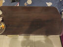 尊鲨 实木茶几新中式功夫茶桌多功能客厅家具纯实木办公茶台边桌 深棕色 长130cm*宽60cm*高50cm 实拍图