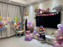 创承印艺女孩女宝儿童ins小红书生日装饰场景布置气球流苏背景墙派对用品 实拍图