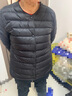 雪中飞羽绒内胆女轻薄羽绒服女短款新款冬季内搭修身时尚羽绒服外 黑色 2XL (175) 实拍图