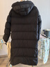 高梵黑金鹅绒服航海机能3.0八格男女同款长款羽绒服 黑色 M 实拍图