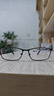 帕斯贝奇近视眼镜男纯钛超轻大脸眼镜架配度数变色散光蔡司旗下镜片眼睛框 大码-黑色 配1.60高透光防蓝光【超滑蓝膜】 实拍图