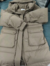 森马（Semir）90绒羽绒服女长款收腰显瘦冬季宽松连帽三防厚外套101724113055 实拍图