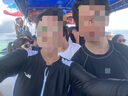 回力泳衣女防晒长袖长裤连体保守遮肚夏潜水服游泳三件套14027黑色XL 实拍图