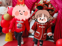 Classic Teddy精典泰迪童装儿童加绒卫衣男女童加厚保暖上衣百搭冬装 大红 110  实拍图