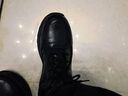 百丽潮搭舒适休闲鞋男鞋牛皮商务运动鞋A1354AM5 黑绒里 40 实拍图