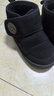 天美意（TEENMIX）天美意儿童雪地靴2024冬季新款加绒大棉靴女童韩版短筒靴子保暖鞋 黑色 34 实拍图