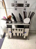 鼎珈派德国不锈钢刀架壁挂式厨房用品菜刀筷子菜板刀具收纳置物架子一体 枪灰色桌面款【精钢食品级】 实拍图