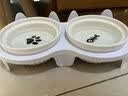 卉亦暮猫碗陶瓷猫食盆猫咪饭碗双碗斜口狗碗喝水碗保护颈椎防打翻 猫爪碗【单碗】 实拍图