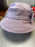 川玖田一 中老年帽子女 夏天防晒帽 春秋薄款老人奶奶透气凉帽 妈妈遮阳帽 豆沙色 可调节(配防风带) 实拍图