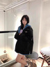 QGF假两件冲锋上衣外套女春秋薄款小个子宽松休闲新款棒球服潮流夹克 灰色 M 实拍图