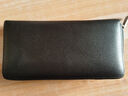 七匹狼（SEPTWOLVES）钱包男长款拉链手拿包头层牛皮大容量多功能钱夹生日礼物送男友 款一黑色长20.5宽10.5厚3cm 实拍图