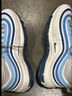 耐克NIKE运动休闲鞋男子气垫AIR MAX 97运动鞋FN6957-100白蓝40 实拍图