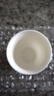极素茶杯德化羊脂玉功夫茶具小茶杯白玉陶瓷泡茶杯子薄胎白酒杯带字禅意家用客厅个人品茗杯主人杯单杯 黑字凝香杯-修心 实拍图