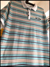 妄潮大码POLO衫短袖t恤男夏季条纹带领翻领时尚潮牌冰丝休闲半袖T 【高质量跑量款】坊R13浅绿 2XL 建议体重130-140斤可穿 实拍图