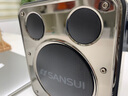 山水（SANSUI）户外广场舞音响蓝牙音箱便携式手提话筒K歌一体机大音量K歌小型移动便携式音箱 D71钛金黑+声卡特效+3喇叭(双麦) 实拍图