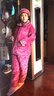 輝豹（HUIBAO）夹棉睡衣女冬季加厚居家服加绒中老年妈妈秋冬款法兰绒家居服套装 G2324#紫红 L 【建议100-120斤】 3层 实拍图