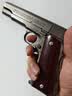 正品2026全新升级顶配AQK1911金属钨钢色高端老兵纪念品玩具礼物 血檀木实木-护目 实拍图