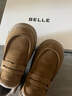 百丽（Belle）巴旦木棉鞋男冬季加绒牛皮厚底勃肯鞋户外工装鞋8QW01AM5预售 黄棕-毛里（套脚款） 42 (260mm) 实拍图