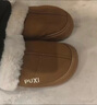 朴西棉拖鞋女士冬季包跟室内家居保暖厚底月子棉鞋女款外穿秋冬季 棕色 均码 (275mm) 适合43-44 实拍图