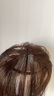 瑞贝卡（Rebecca）假发女真人发丝发际线假发片前额遮白发轻薄隐形头顶刘海补发片 发际线空气刘海 深棕色 25cm 实拍图