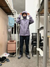 迪卡侬（DECATHLON）硬壳冲锋衣男女春秋登山防风防水单层夹克风衣运动外套MH500 2024 男-暮山紫 M 实拍图