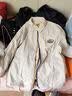 马登工装美式复古撞色教练夹克男尼龙翻领cityboy街头休闲外套春季 米白色 【男士休闲薄外套/高级感/短款】 XL 实拍图