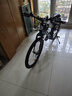 云宵自行车成人山地自行车学生变速赛车双减震单车铝合金单车学生车 顶配钢架辐条轮-黑白-非减震 24寸21速【140-165cm】 实拍图