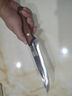 龙虎斩龙泉锻打剃骨刀屠宰厂专用杀猪放血尖刀屠夫肉摊锋利剔肉分割刀 红檀木条纹剃骨刀+刀套 实拍图