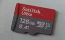 闪迪（SanDisk）高速内存卡microSD卡行车记录仪监控摄像头手机平板游戏机用TF存储卡 128GB C10 Ultra高速红灰卡 官方标配 + 2.0读卡器 实拍图