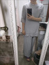 菲洛曼（FEILUOMAN）禅服佛系女春夏棉麻套装女高端亚麻中国风茶服新中式禅意居士服 灰色 XXL【建议135-150斤】 实拍图