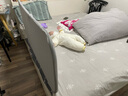 慕卡索免安装床围栏婴儿童防摔床边护栏宝宝防掉床上挡板可折叠垂直升降 季风灰 单面装 1.5米 实拍图