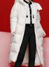 森马（Semir）90%鸭绒羽绒服女长款宽松显瘦冬季轻暖连帽外套防水109723113001 实拍图